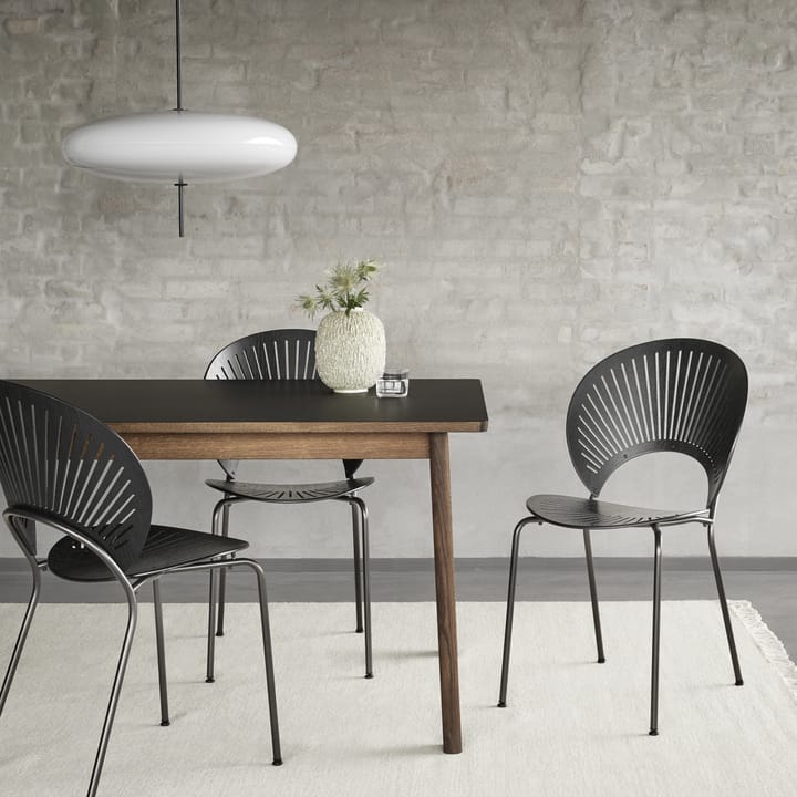Ana τραπεζαρία 220-320x95 cm, Nanolaminat μαύρο-καπνισμένη δρυς Fredericia Furniture