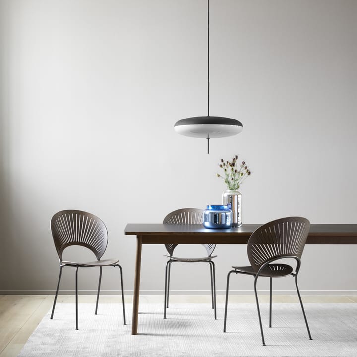 Ana τραπεζαρία 220-320x95 cm, Nanolaminat μαύρο-καπνισμένη δρυς Fredericia Furniture