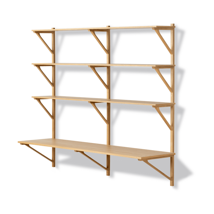 BM29 ράφι με γραφείο 149x134 cm - Δρυς λούστρο - Fredericia Furniture