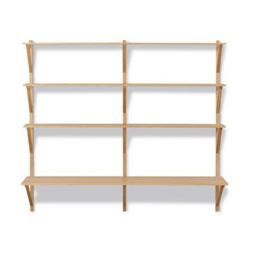 BM29 ράφι με γραφείο 149x134 cm - Δρυς λούστρο - Fredericia Furniture