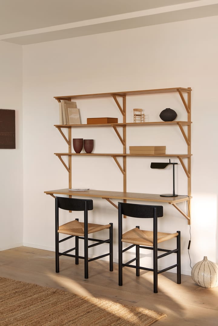 BM29 ράφι με γραφείο 149x134 cm, Δρυς λούστρο Fredericia Furniture
