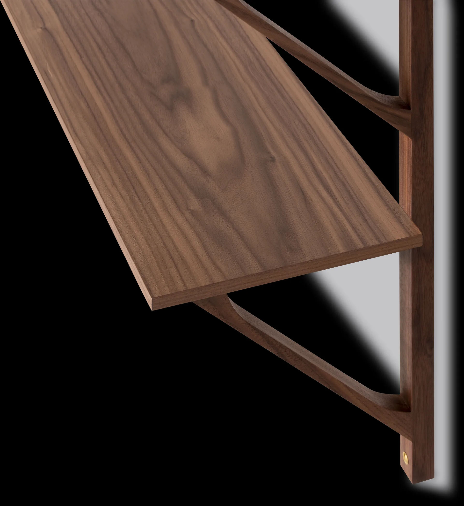 BM29 ράφι 149x61 cm, Walnut lacquer Fredericia Furniture