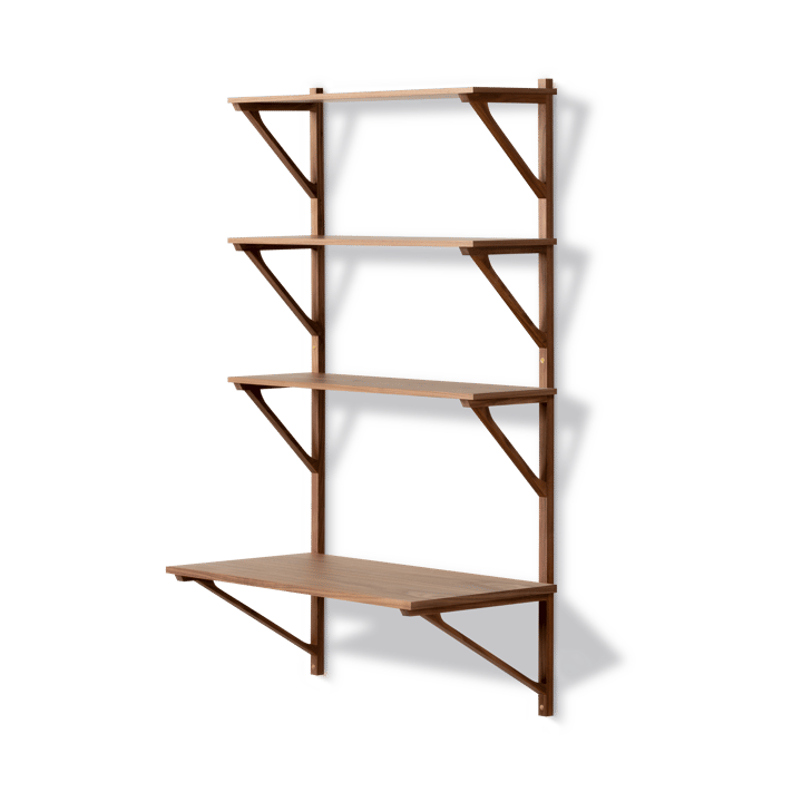 BM29 ράφι με γραφείο 78x134 cm - Walnut lacquer - Fredericia Furniture