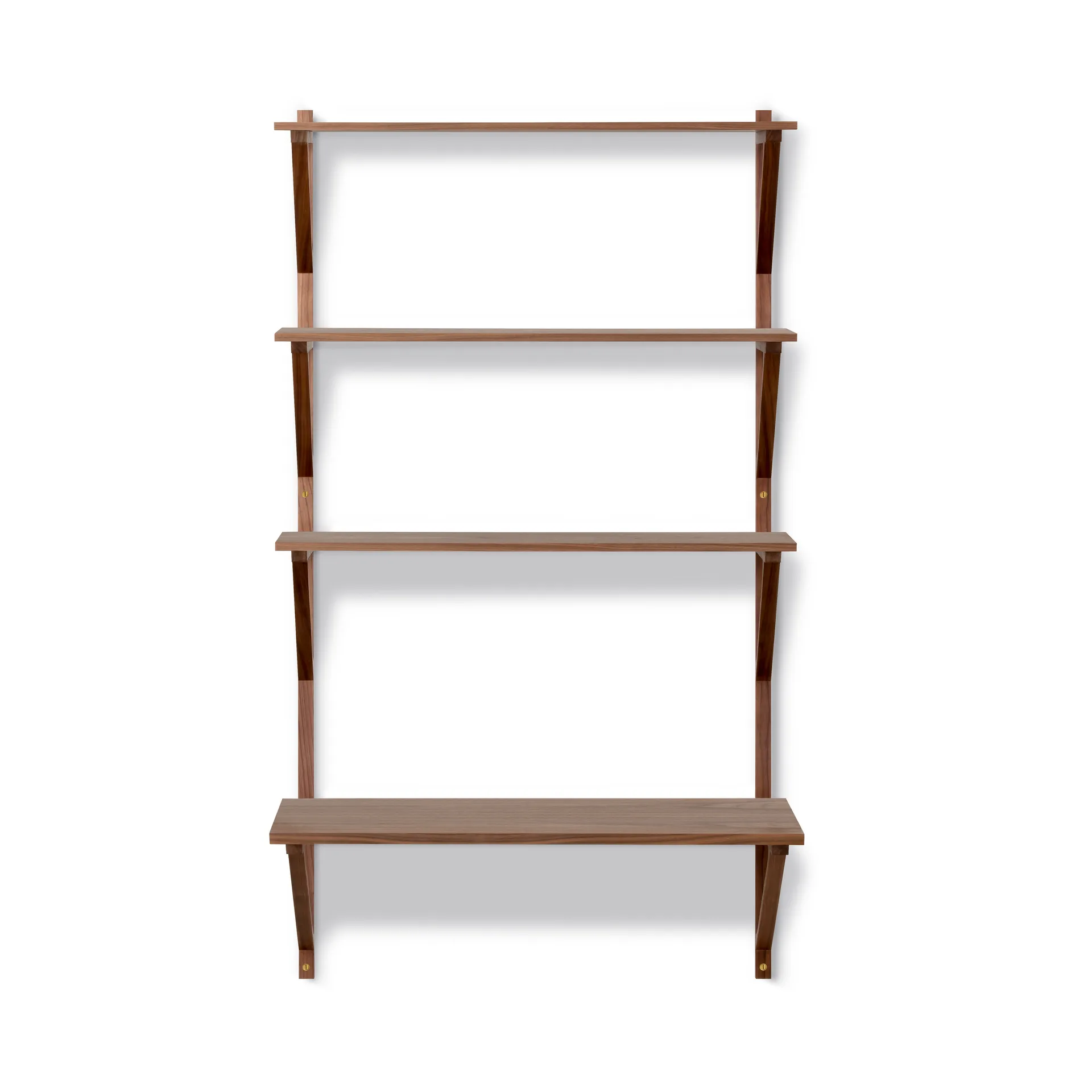 BM29 ράφι με γραφείο 78x134 cm, Walnut lacquer Fredericia Furniture