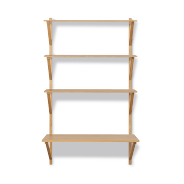 BM29 ράφι με γραφείο 78x134 cm - Δρυς λούστρο - Fredericia Furniture