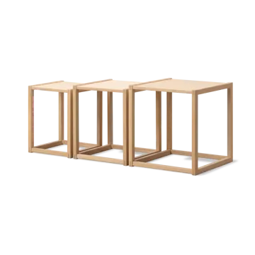 BM375 Nesting τραπέζι 3 κομμάτια - Φυσικό λαδιωμένο δρυς - Fredericia Furniture