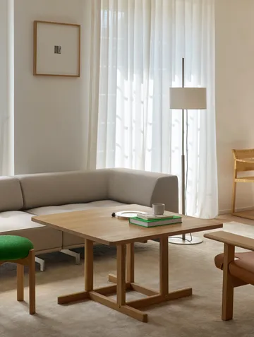 BM80 Mogensen τραπεζάκι καφέ 90x90 cm - Ανοιχτόχρωμη λαδωμένη δρυς - Fredericia Furniture