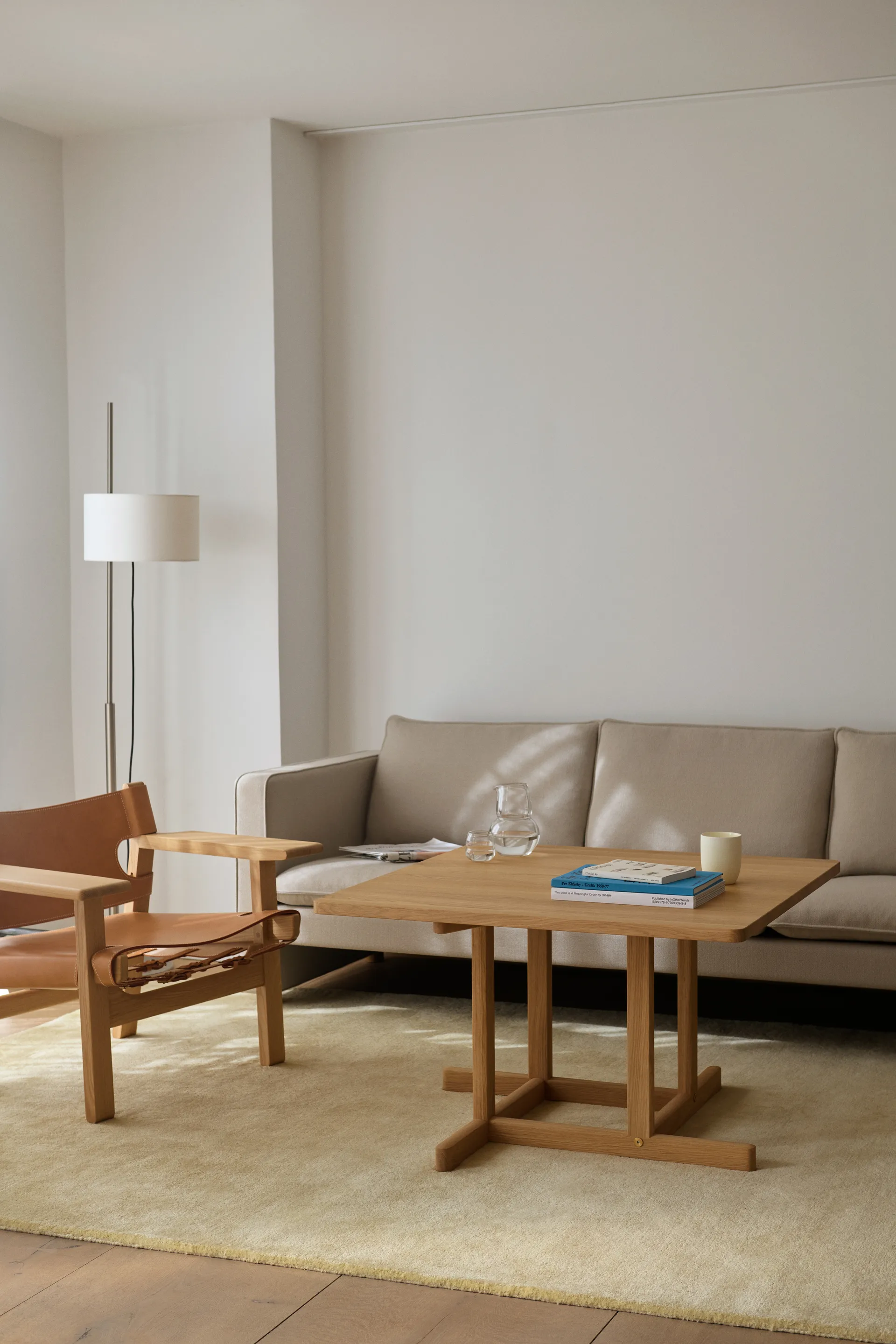 BM80 Mogensen τραπεζάκι καφέ 90x90 cm, Ανοιχτόχρωμη λαδωμένη δρυς Fredericia Furniture