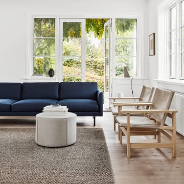 Calmo 5623 καναπές - Sunniva 242-μαύρο μέταλλο - Fredericia Furniture