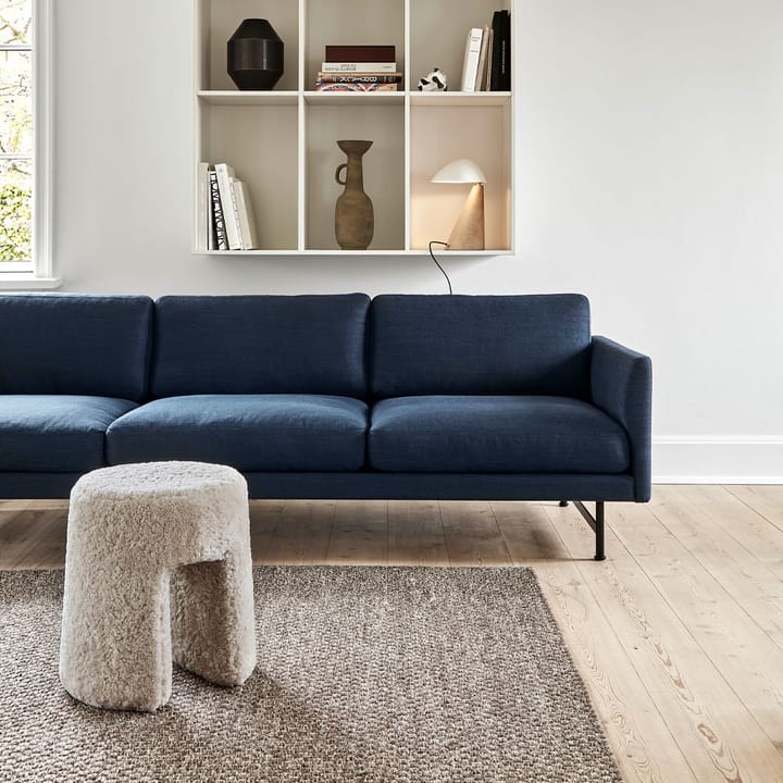 Calmo 5623 καναπές, Sunniva 717-μαύρο μέταλλο Fredericia Furniture