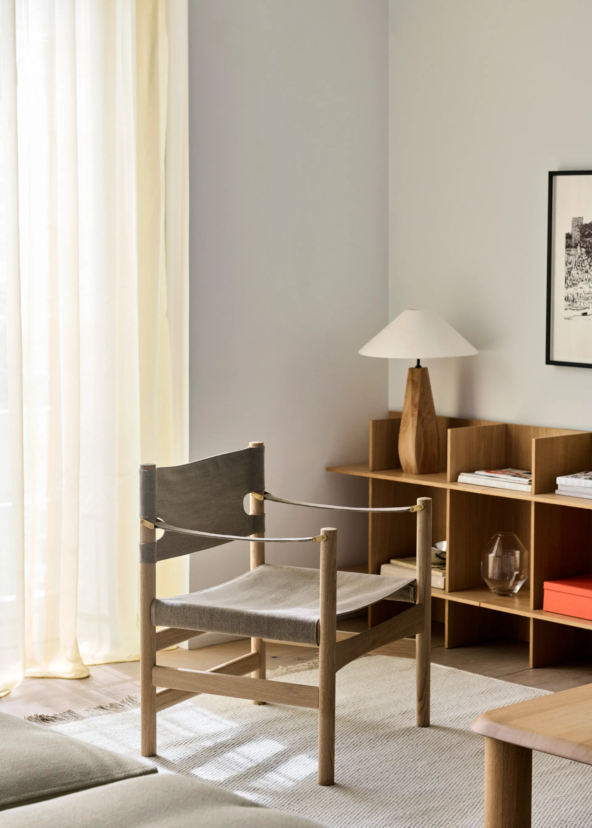 Canvas 21 καρέκλα με μπράτσα, Φυσικό canvas-ανοιχτό λαδωμένη δρυς Fredericia Furniture