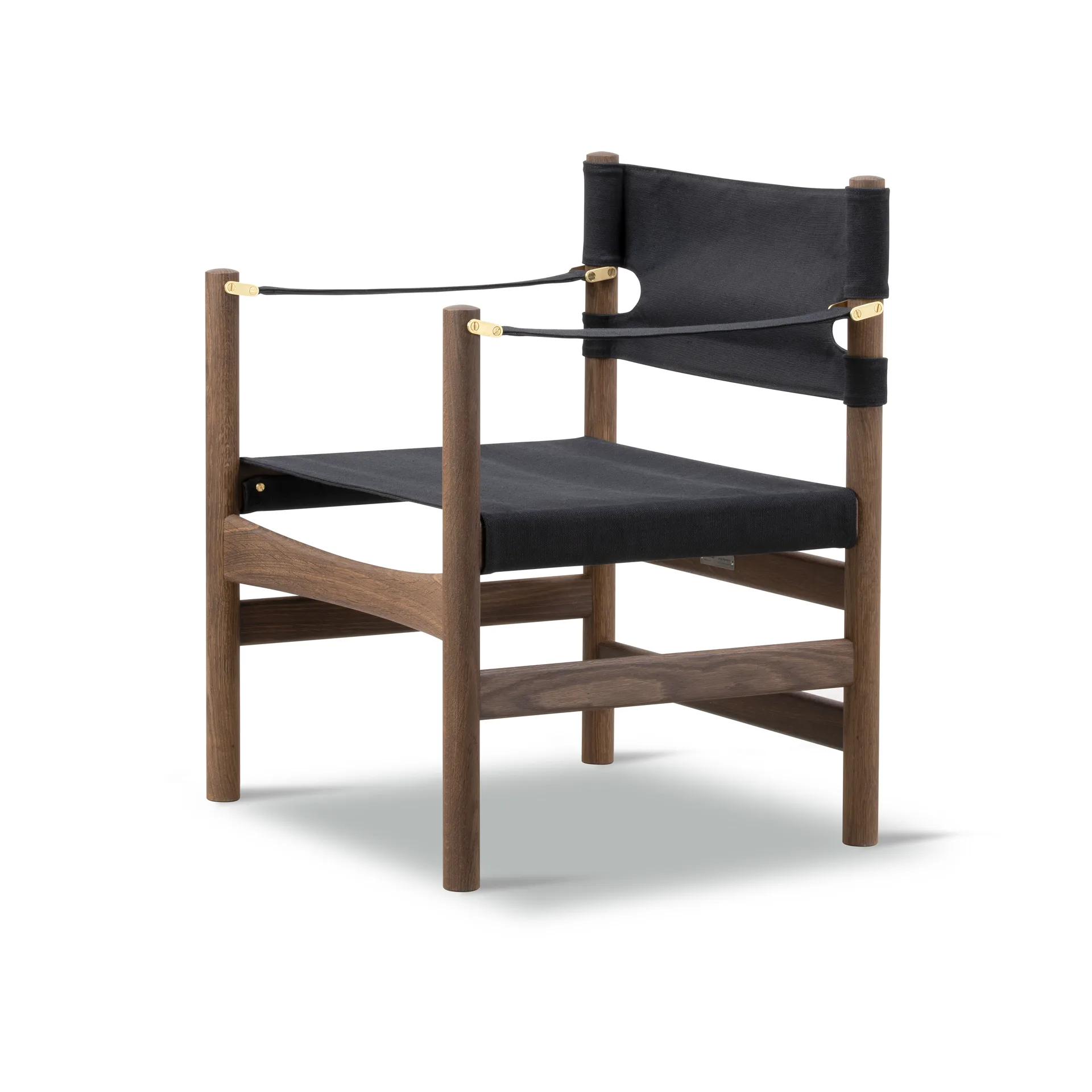 Canvas 21 καρέκλα με μπράτσα, Μαύρο canvas-λαδωμένη δρυς Fredericia Furniture