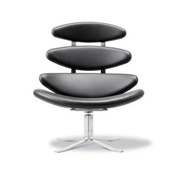 Corona πολυθρόνα - Δερμάτινο Omni 301-χρωματιστός σκελετός - Fredericia Furniture