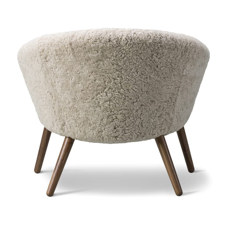 Ditzel πολυθρόνα lounge από δέρμα προβάτου, Moonlight-walnut Fredericia Furniture