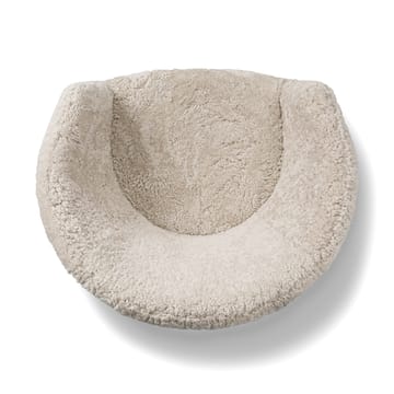 Ditzel πολυθρόνα lounge από δέρμα προβάτου - Moonlight-walnut - Fredericia Furniture