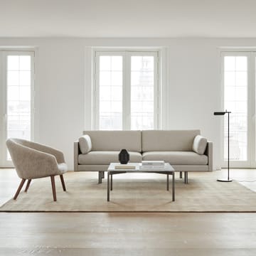 Ditzel πολυθρόνα lounge από δέρμα προβάτου - Moonlight-walnut - Fredericia Furniture
