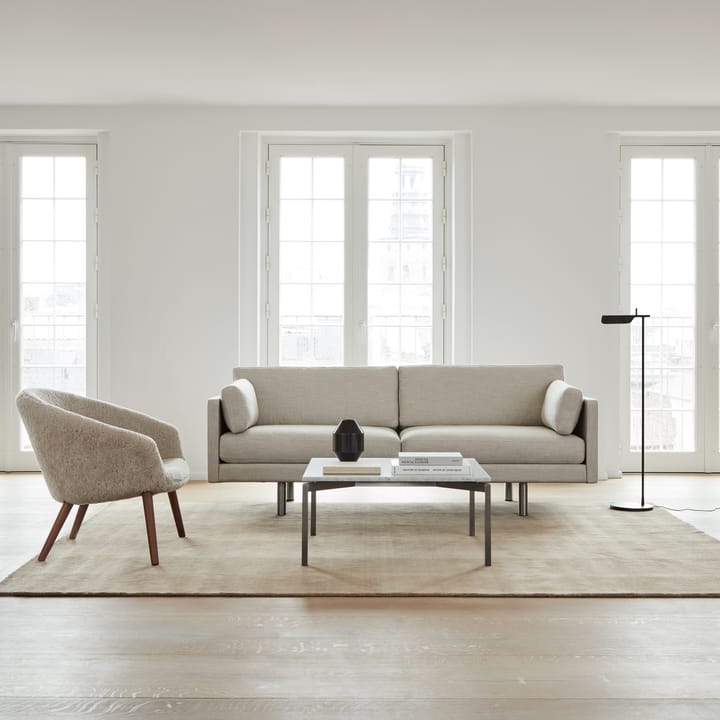 Ditzel πολυθρόνα lounge από δέρμα προβάτου, Moonlight-walnut Fredericia Furniture