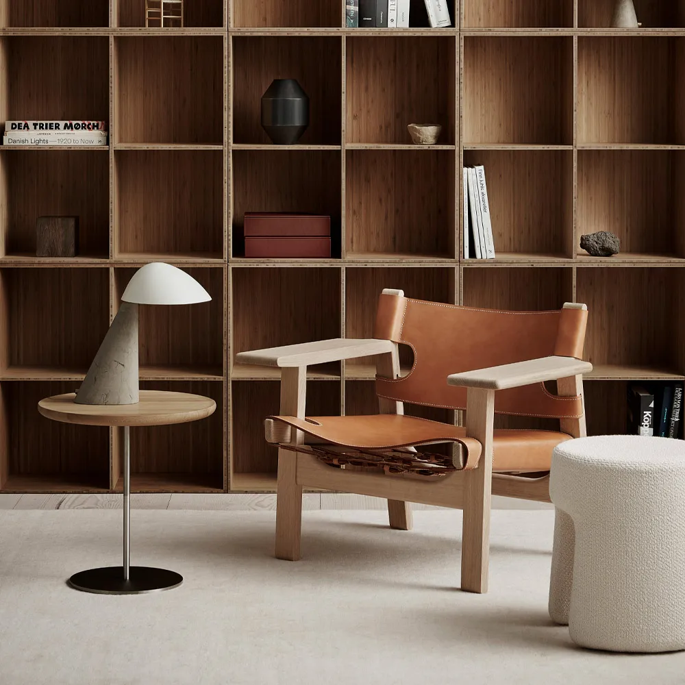 Fellow επιτραπέζιο φωτιστικό, White-dark atlantico limestone Fredericia Furniture