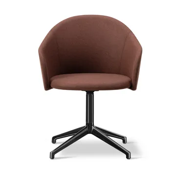 Gomo Armchair πολυθρόνα περιστρεφόμενη βάση 4-αστέρι - Blazer CUZ4D-μαύρο - Fredericia Furniture