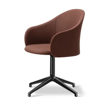 Gomo Armchair πολυθρόνα περιστρεφόμενη βάση 4-αστέρι - Blazer CUZ4D-μαύρο - Fredericia Furniture