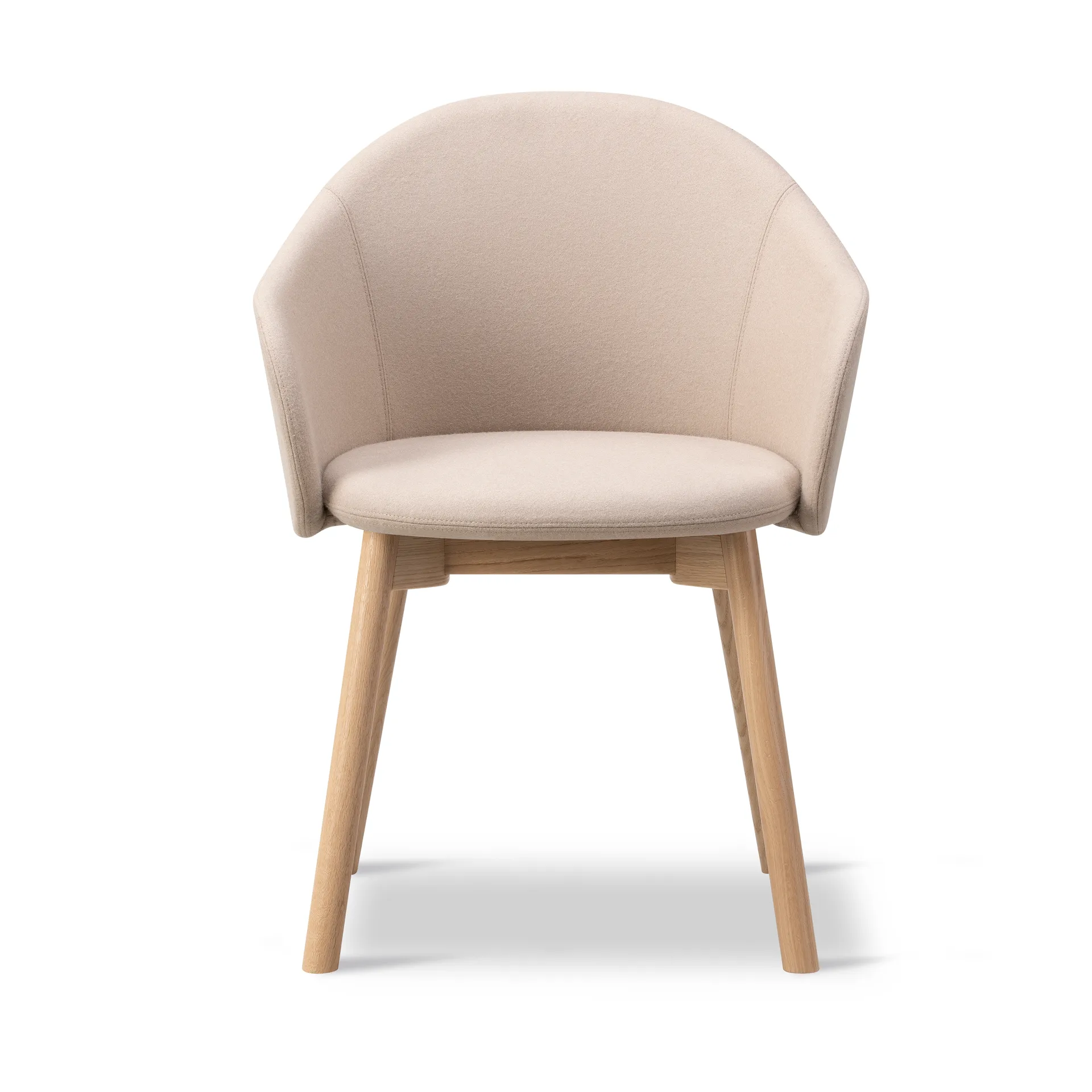 Gomo Armchair πολυθρόνα ξύλινη βάση, Blazer CUZ47 Fairfield-λακαρισμένη δρυς Fredericia Furniture
