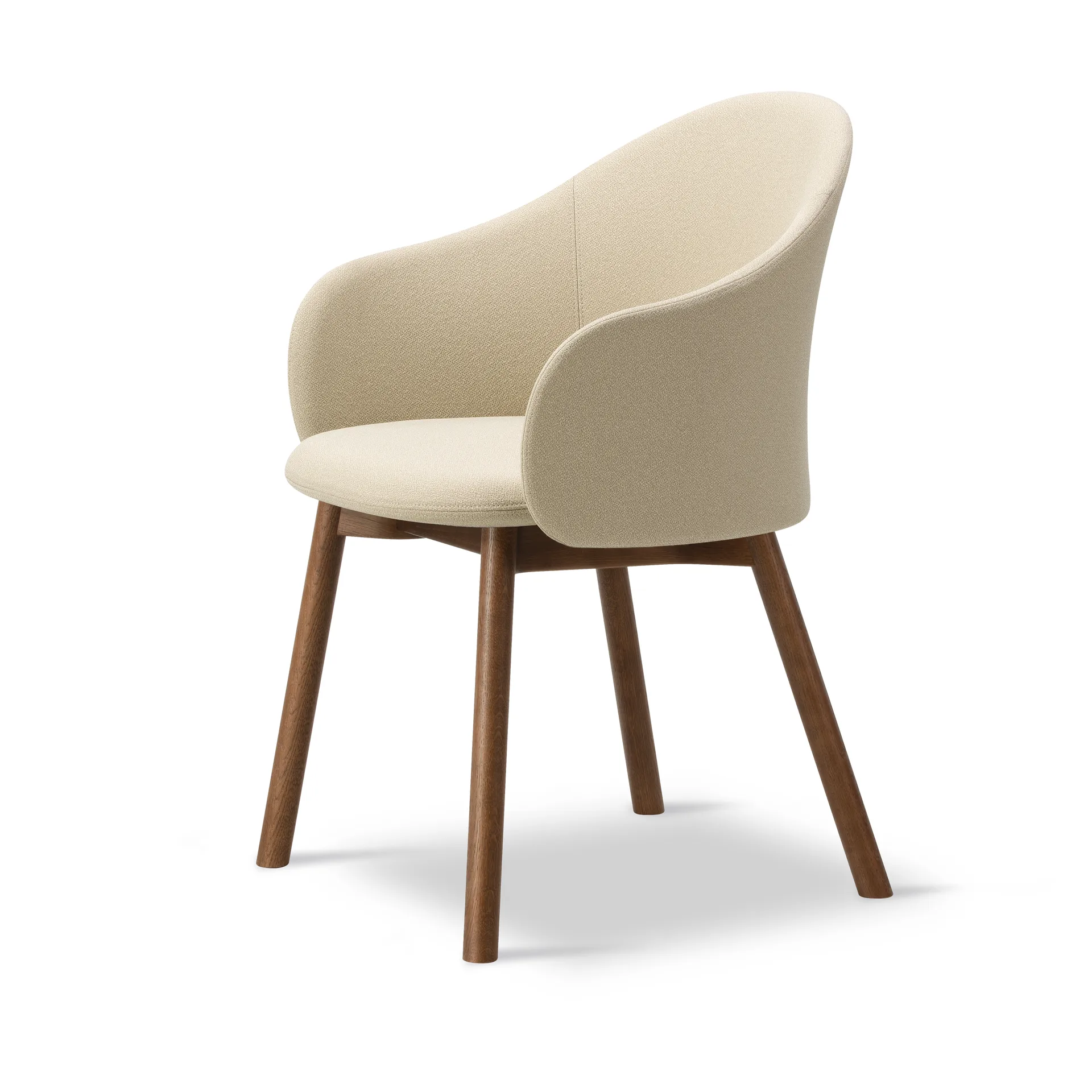 Gomo Armchair πολυθρόνα ξύλινη βάση, Mylla 221-λακαρισμένη δρυς με καπνισμένη βαφή Fredericia Furniture