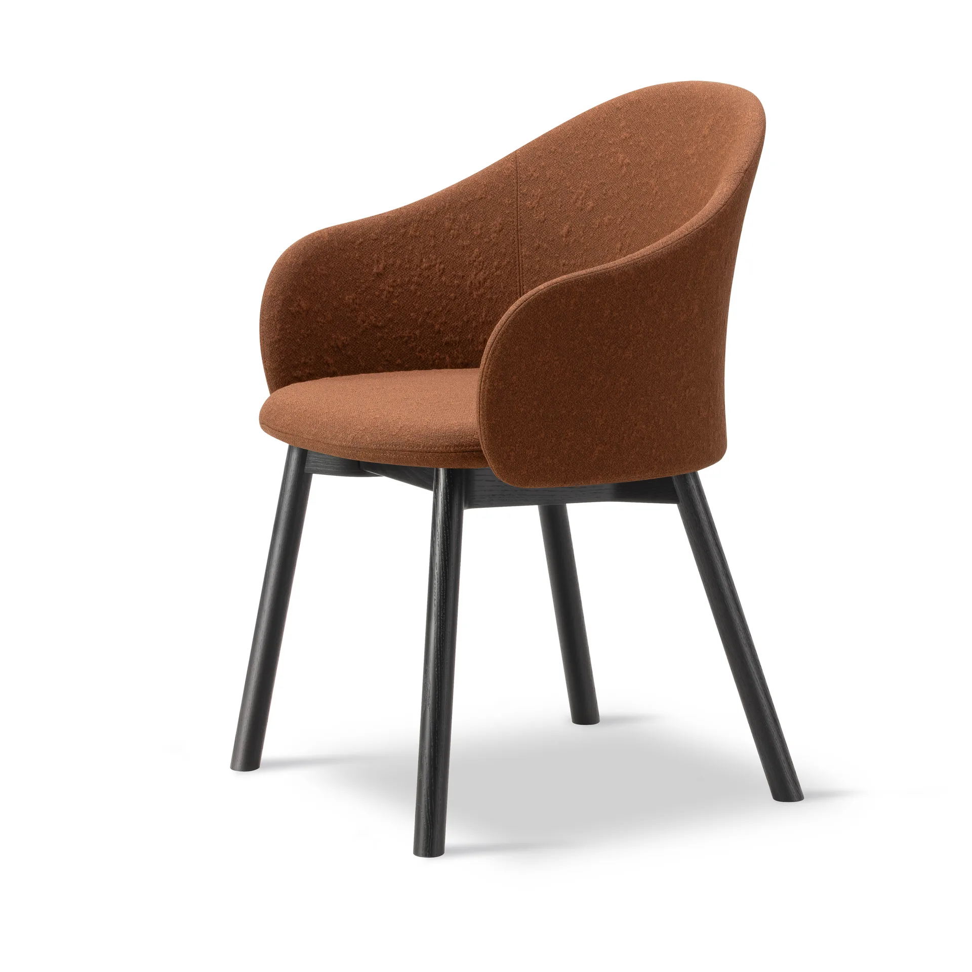 Gomo Armchair πολυθρόνα ξύλινη βάση, Myr 362-μαύρη λακαρισμένη δρυς Fredericia Furniture