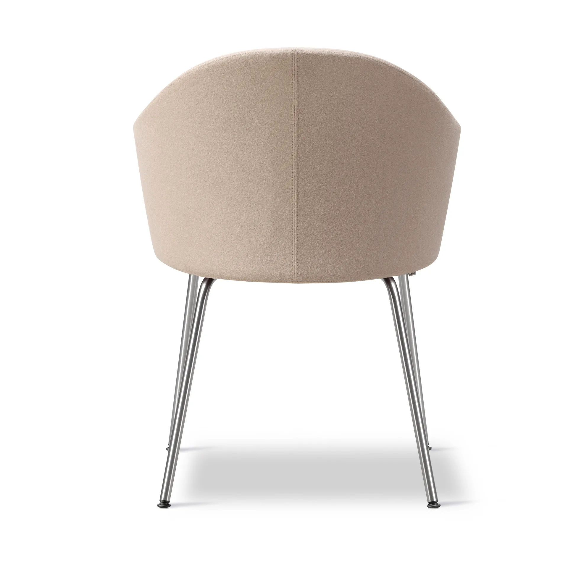 Gomo Armchair πολυθρόνα tube base, Blazer CUZ47 Fairfield-ανοξείδωτο ατσάλι Fredericia Furniture