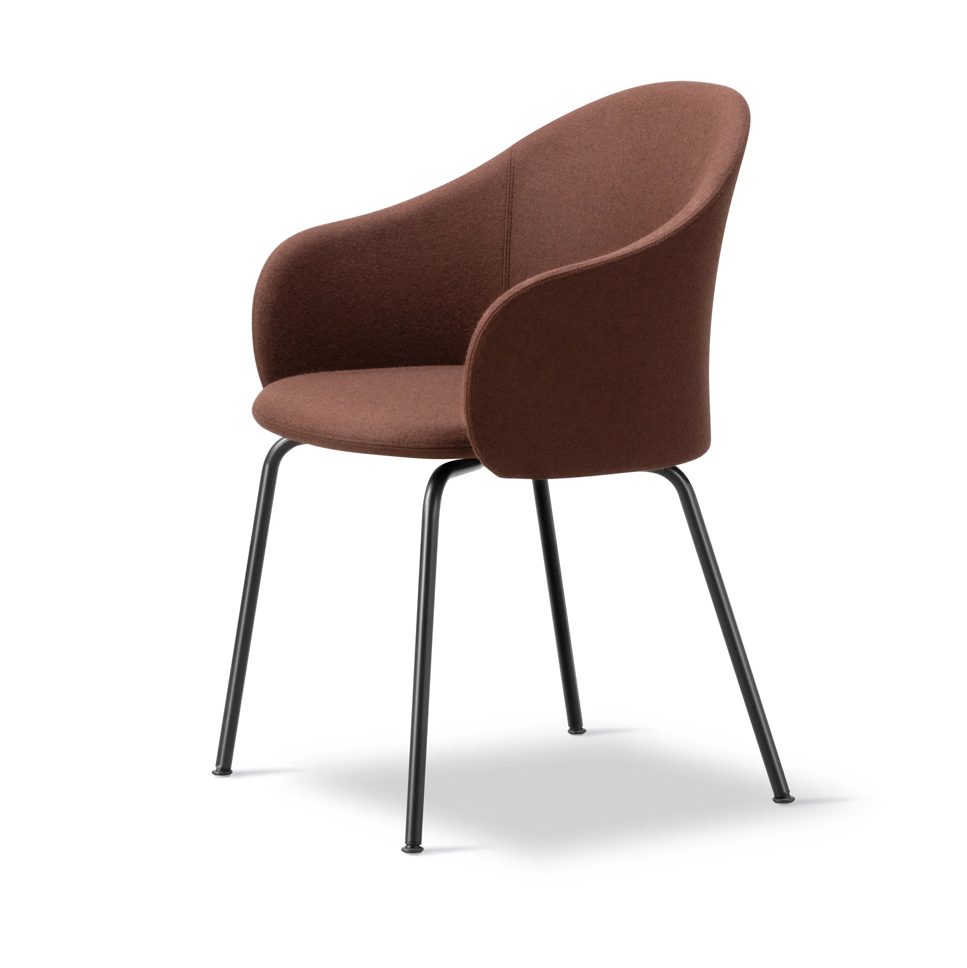 Gomo Armchair πολυθρόνα tube base, Blazer CUZ4D Dunalk-μαύρο Fredericia Furniture