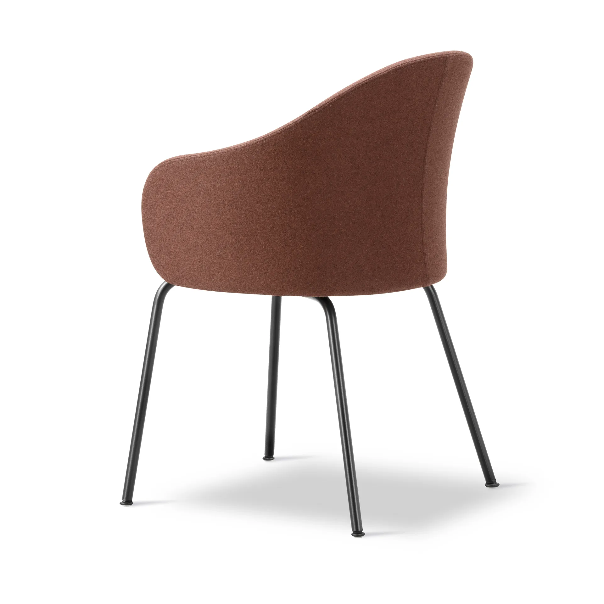 Gomo Armchair πολυθρόνα tube base, Blazer CUZ4D Dunalk-μαύρο Fredericia Furniture