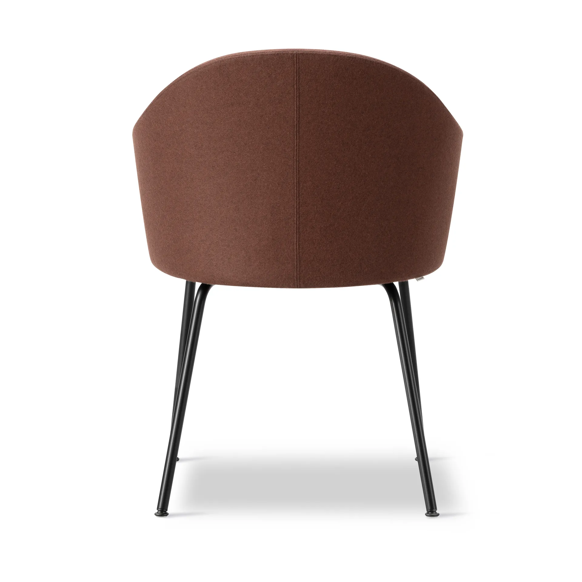 Gomo Armchair πολυθρόνα tube base, Blazer CUZ4D Dunalk-μαύρο Fredericia Furniture