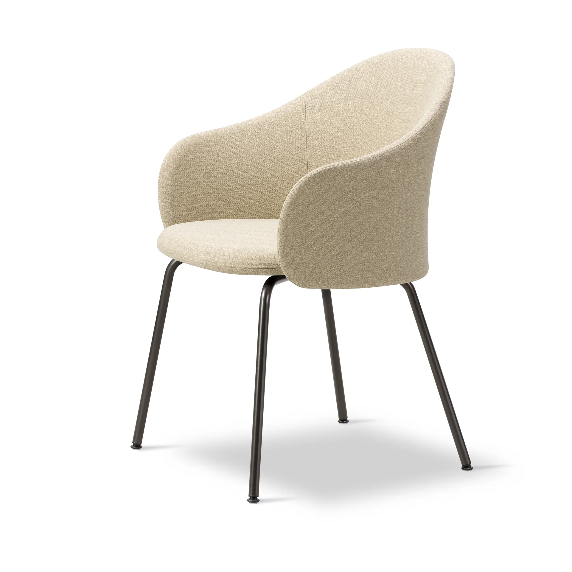 Gomo Armchair πολυθρόνα tube base, Mylla 221-γκρι πέτρα Fredericia Furniture