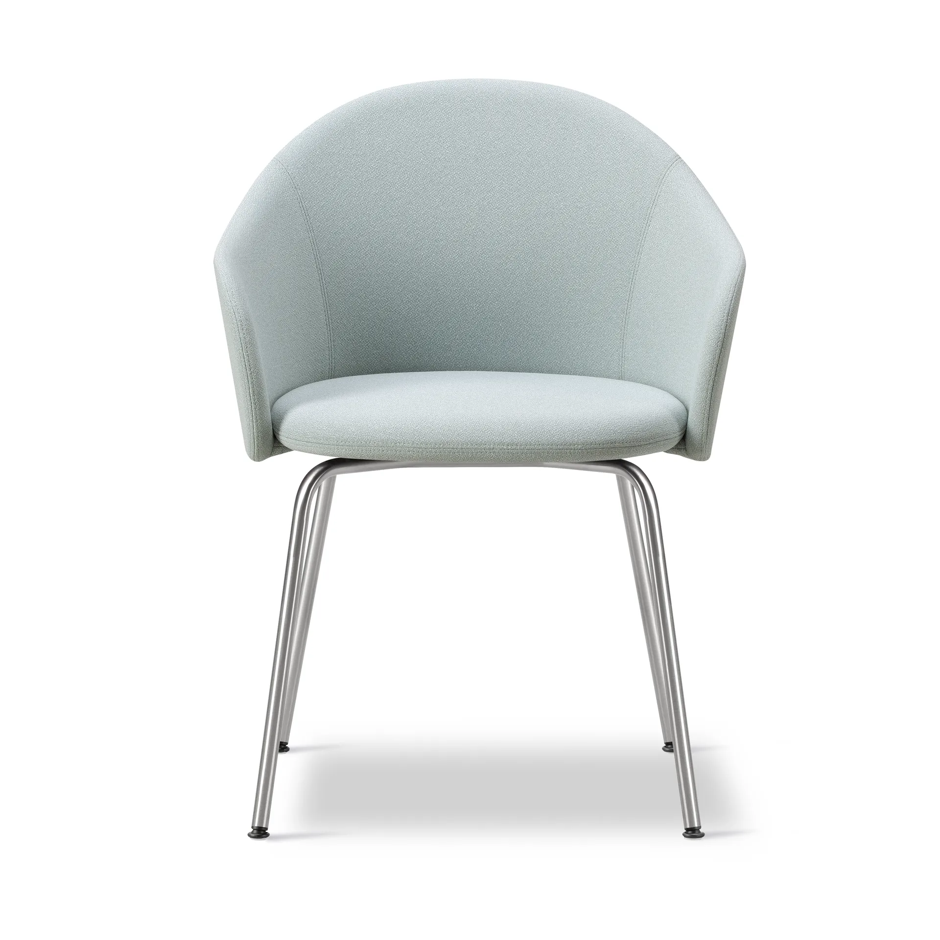 Gomo Armchair πολυθρόνα tube base, Mylla 811-ανοξείδωτο ατσάλι Fredericia Furniture