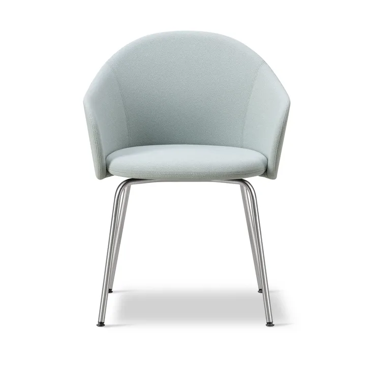 Gomo Armchair πολυθρόνα tube base - Mylla 811-ανοξείδωτο ατσάλι - Fredericia Furniture