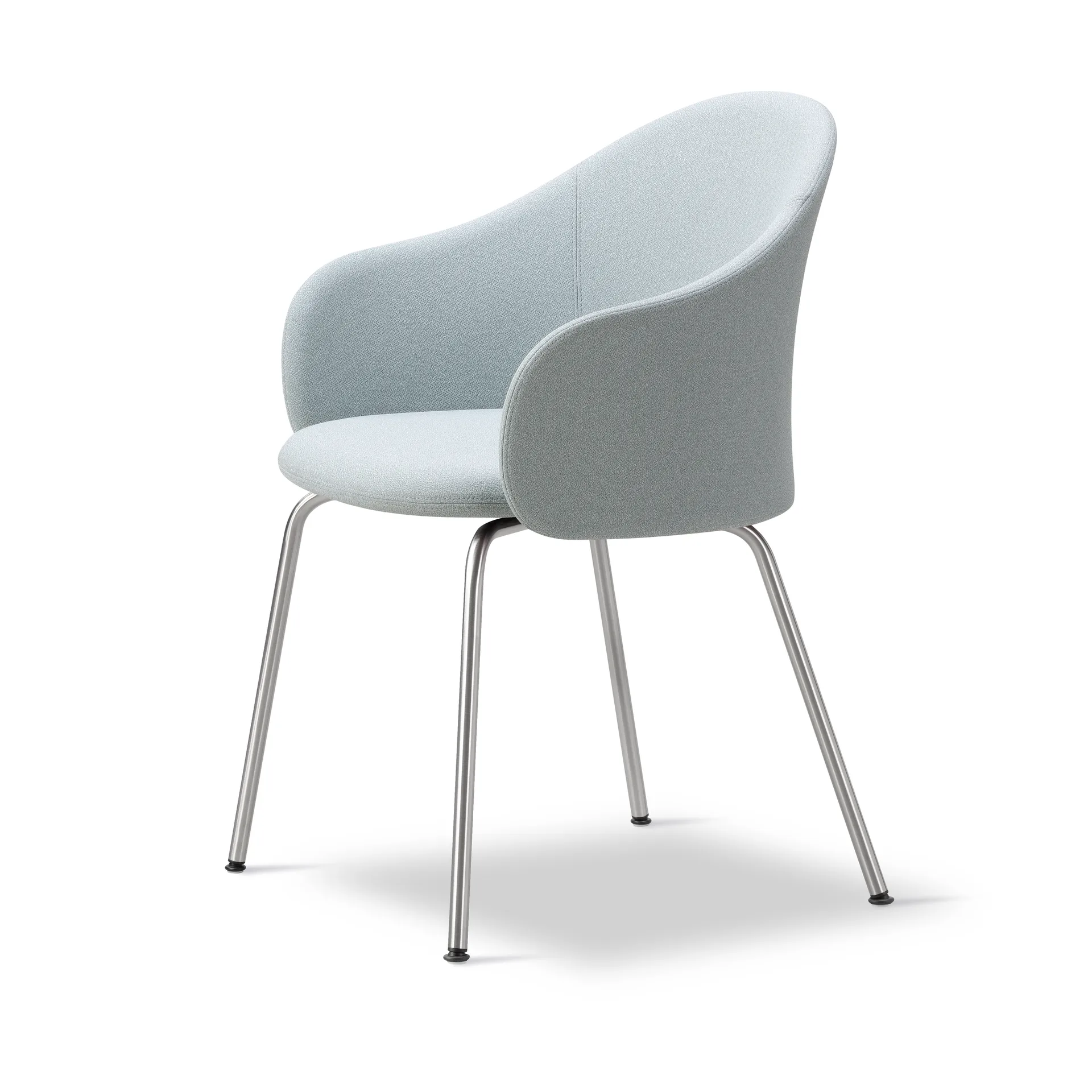 Gomo Armchair πολυθρόνα tube base, Mylla 811-ανοξείδωτο ατσάλι Fredericia Furniture