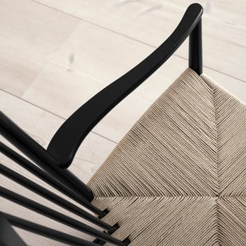 J16 κουνιστή πολυθρόνα - Φυσικό-μαύρη λουστραρισμένη δρυς - Fredericia Furniture