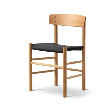 J39 καρέκλα - Λαδιωμένος δρυς-μαύρο canvas - Fredericia Furniture