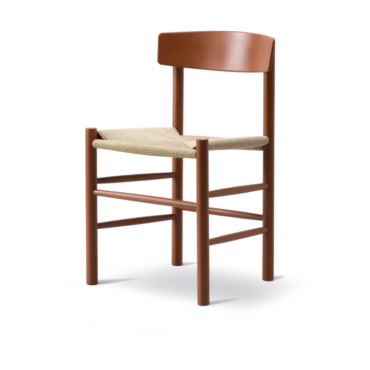 J39 καρέκλα - Heritage red-πλέξη φυσική - Fredericia Furniture