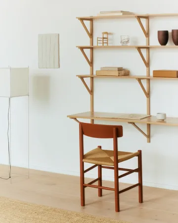 J39 καρέκλα - Heritage red-πλέξη φυσική - Fredericia Furniture