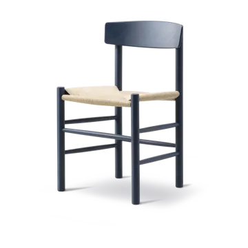 J39 καρέκλα - Indigo blue-πλέξη φυσική - Fredericia Furniture