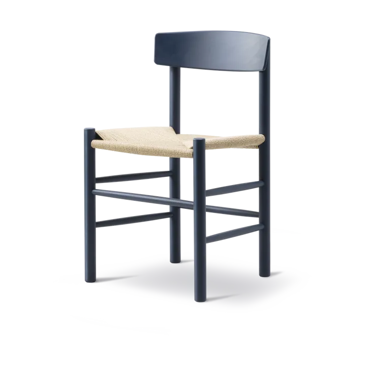 J39 καρέκλα - Indigo blue-πλέξη φυσική - Fredericia Furniture