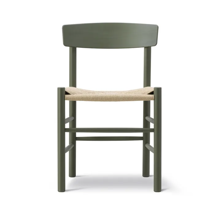 J39 καρέκλα - Khaki green-πλέξη φυσική - Fredericia Furniture