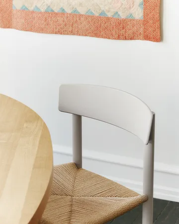 J39 καρέκλα - Pebble grey-πλέξη φυσική - Fredericia Furniture