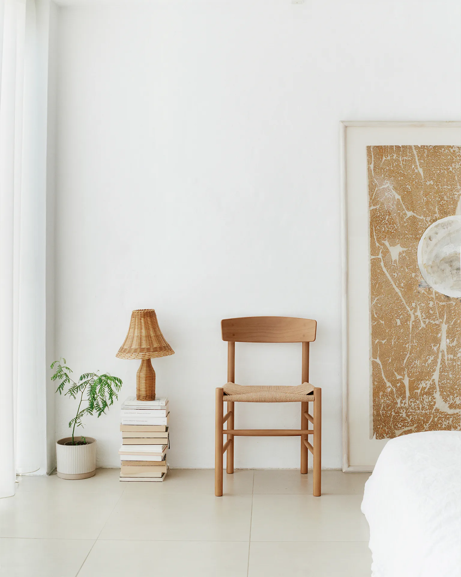 J39 καρέκλα, Vintage λουστραρισμένο-πλέξη φυσική Fredericia Furniture