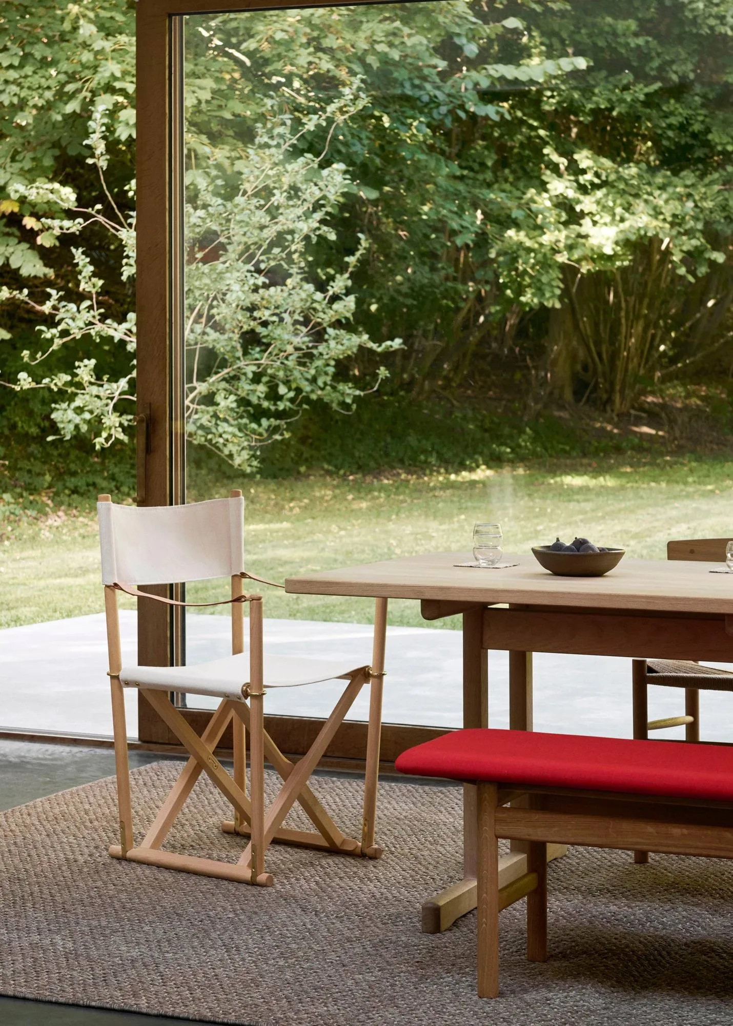 MK16 Folding Chair καρέκλα, Off white-λαδωτή οξιά Fredericia Furniture