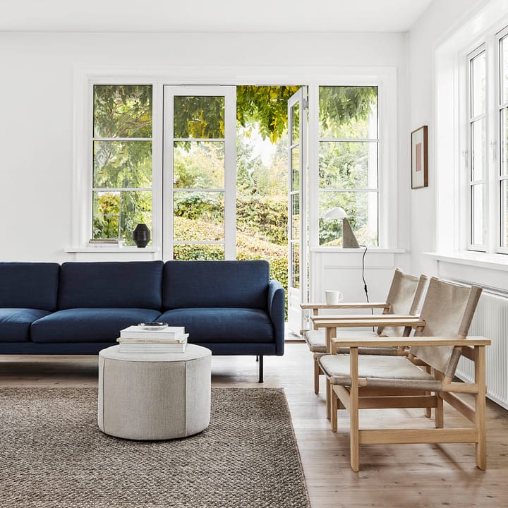 Mono sittpuff, Grand linen μπεζ-Ø39 εκ. Fredericia Furniture