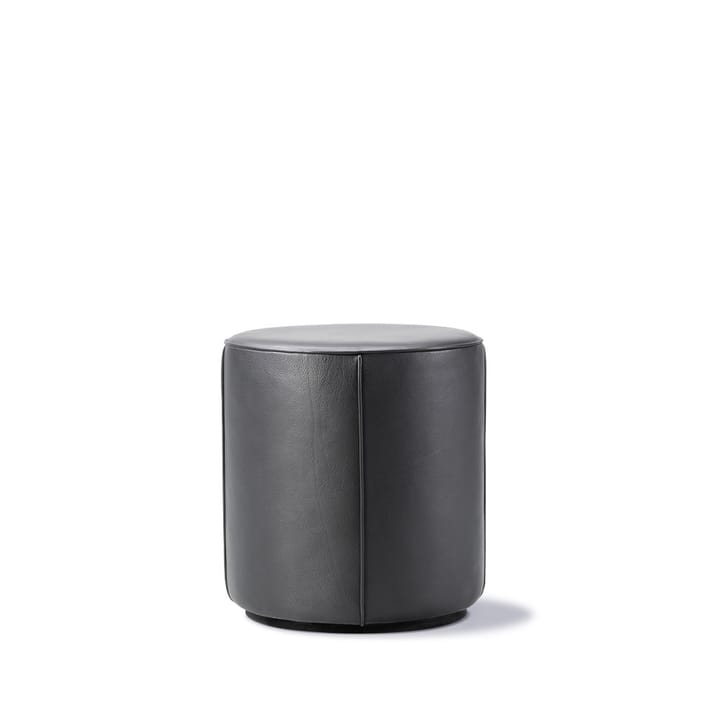 Mono sittpuff - Δέρμα omni 301 μαύρο-Ø39 εκ. - Fredericia Furniture