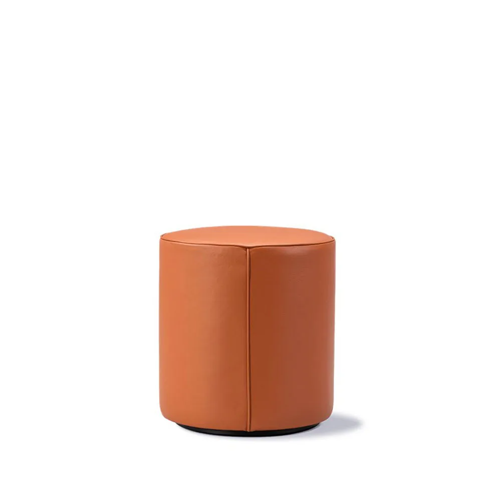 Mono sittpuff, Δέρμα omni 307 κονιάκ-Ø39 εκ. Fredericia Furniture