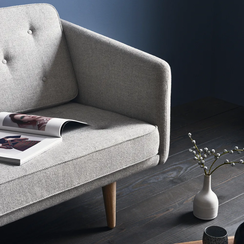 No 1 καναπές 3-θέσιος, Remix 173-remix 123-πόδια δρυς Fredericia Furniture