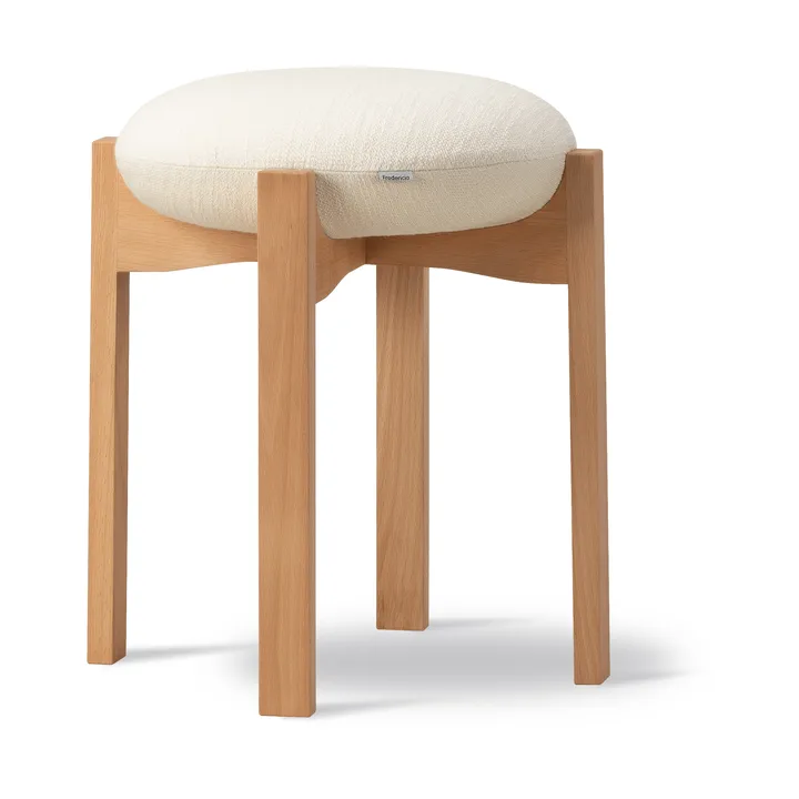 Pioneer σκαμπό χαμηλό - Odino NE22 off white-λαδωτή οξιά - Fredericia Furniture